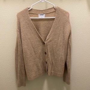 Old navy beige cardigan sweater (size small)